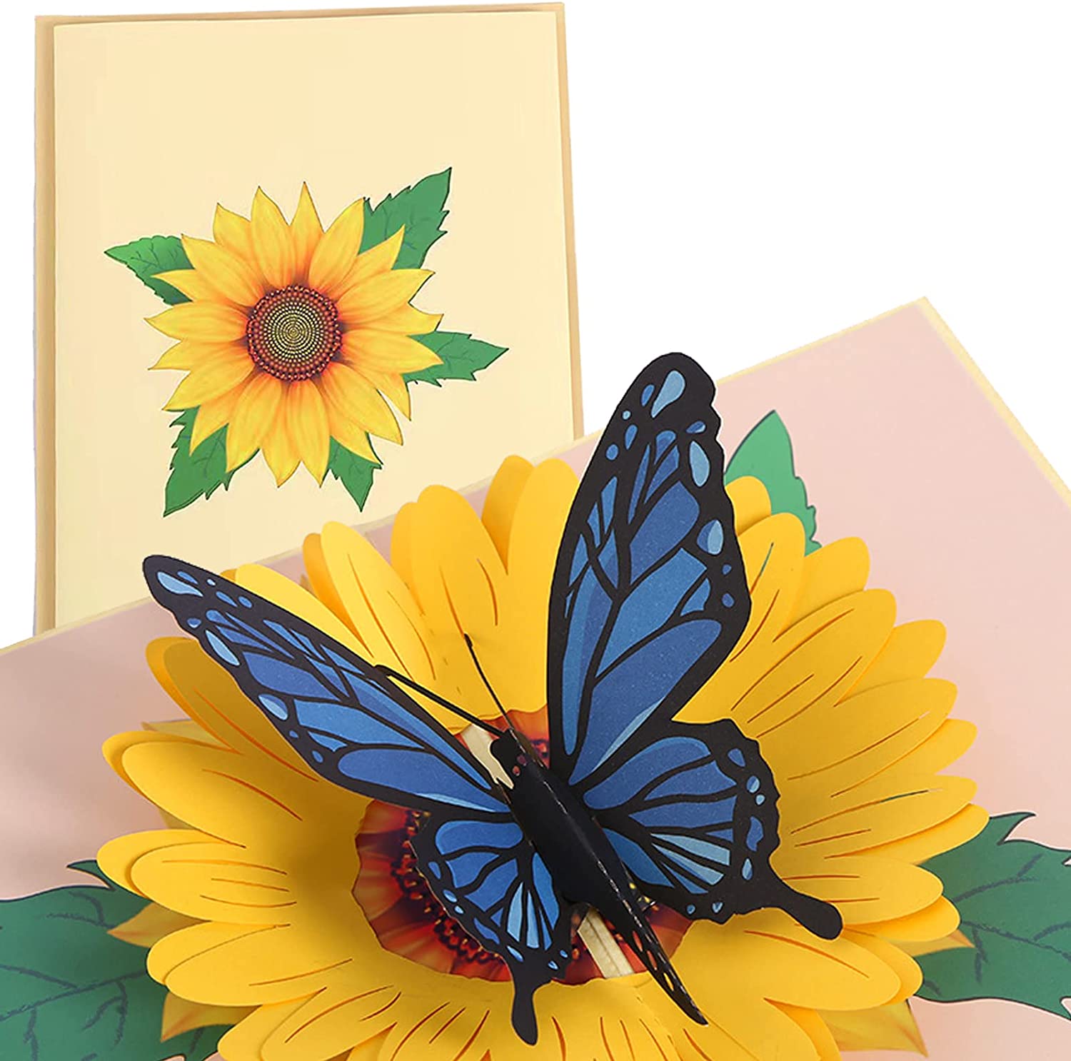 3D Carte Papillon Carte Pop-Up 3D Faite à la Main Carte