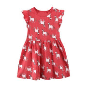 Robe d'été à thème licorne pour filles sans manches cadeau pour elle