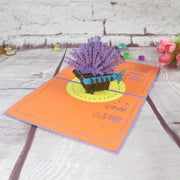 Personalized 3D Plant Pop-Up Greeting Card - Handmade Thinking of You, Congrats, Birthday or Thank You! Unique 3D Greeting Experience.