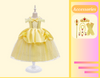 Princesse Belle Inspiré Filles Robe Costume