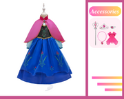 Kids Frozen Anna Inspired Girls Dress