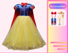 Robe de princesse pour filles inspirée de Blanche-Neige