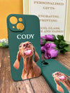 Custom Dog iPhone Photo Case Gift for Dog Lover, Pet Dog Portrait Cover