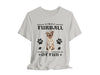 a white t - shirt with an image of a dog that says i&#39;m