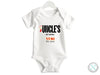 a white onesuit with the words uncle&#39;s on it