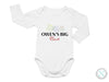 a white long sleeved bodysuit with the words,&#39;own&#39;s big