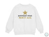 Personalized Name Birthday Sweatshirt Gift for Boys with Birthday Star