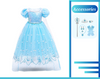 Robe de filles inspirée de la princesse congelée Elsa