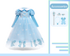 Princesse Elsa Reine des Neiges Inspiré Filles Robe Cosplay Costume