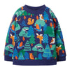 SkipStars Winter Forest Night Inspired Sweat Shirt for Boys ,Blue