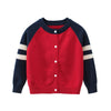 SkipStars Full Sleeve Front Button Through Boys Cardigan, Multicolour