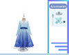 Elsa Frozen Inspired Girls Princess Elsa Dress 3 PCS