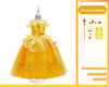 Costume de robe inspiré de la princesse Belle