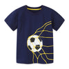 T-SHIRT GRAPHIQUE IMPRIMÉ FOOTBALL BLEU ROYAL