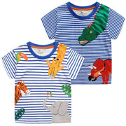 DINOSAUR PRINT GRAPHIC T-SHIRT - SkipStars