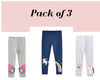 Collection de leggings bébé fille licorne, papillon arc-en-ciel leggings pyjamas lot de 3 | Vêtements et tenues pour tout-petits bébé fille Cadeau pour les filles