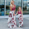 Sleeveless Mommy and Me Dresses for Mother and Daughter Matching Sets