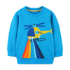 Full Sleeve Helicopter Printed Boys Sweatshirt