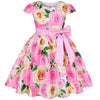 Robe princesse à fleurs pour filles