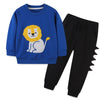 Long Sleeve Cute Lion Theme 2 Pieces CLothing Set