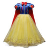 Robe de princesse pour filles inspirée de Blanche-Neige