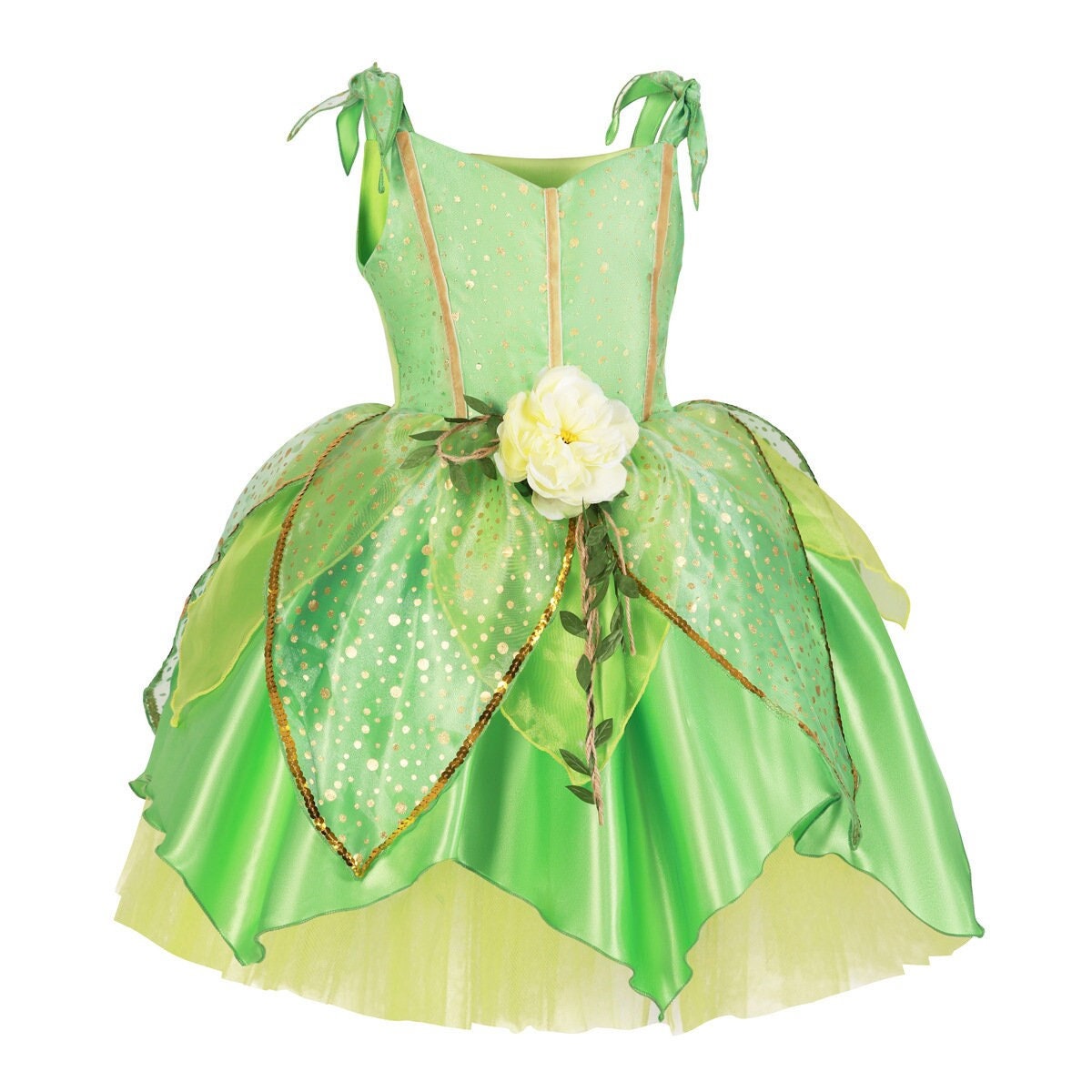 Green Belle Fairy Princess Girls Inspired Dress SkipStars Green Belle Fairy Princess Girls Inspired Dress SkipStars