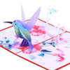 Hummingbird & Butterfly 3D Pop-Up Greeting Card - Handmade, Perfect for Thinking of You, Congrats, Happy Birthdays and Thank you