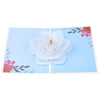 White Flower Pop-Up 3D Flower Greeting Card - Handmade Perfect for Thinking of you Birthdays, Weddings, Thanks & More!