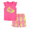 Pink Toddler Girls Watermelon Fun 2 Piece Set Baby Girl T-shirt et tenues courtes